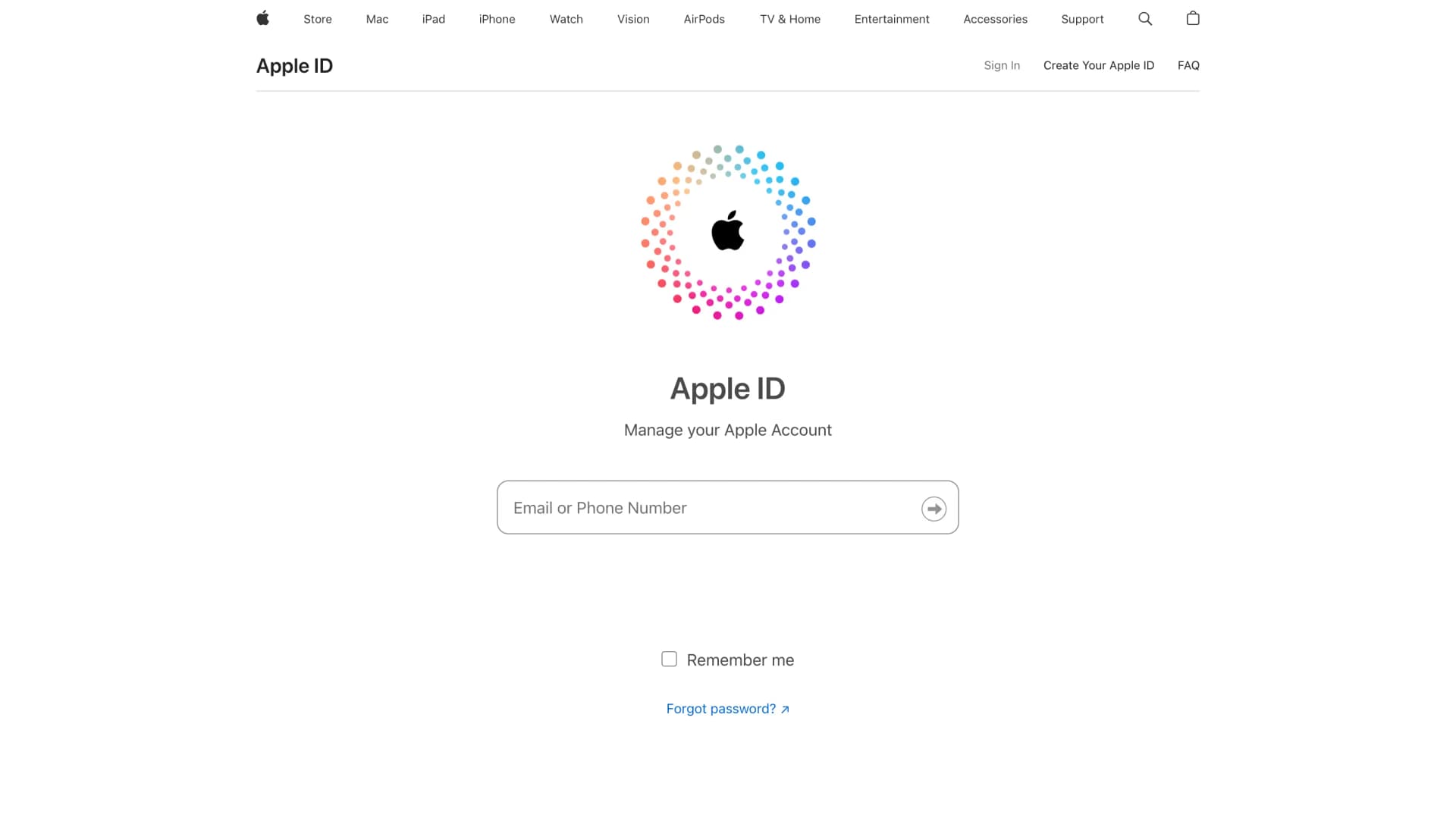 Apple Id Homepage