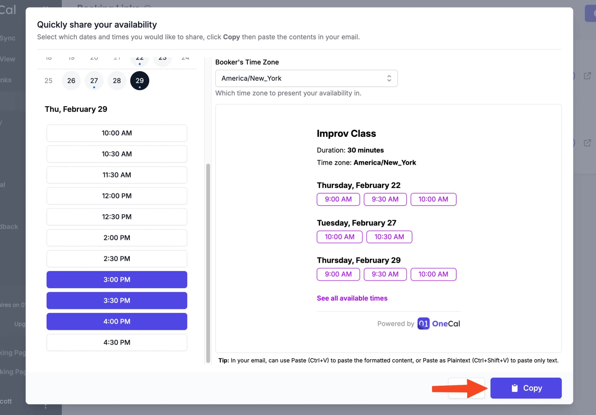 Copy Availability