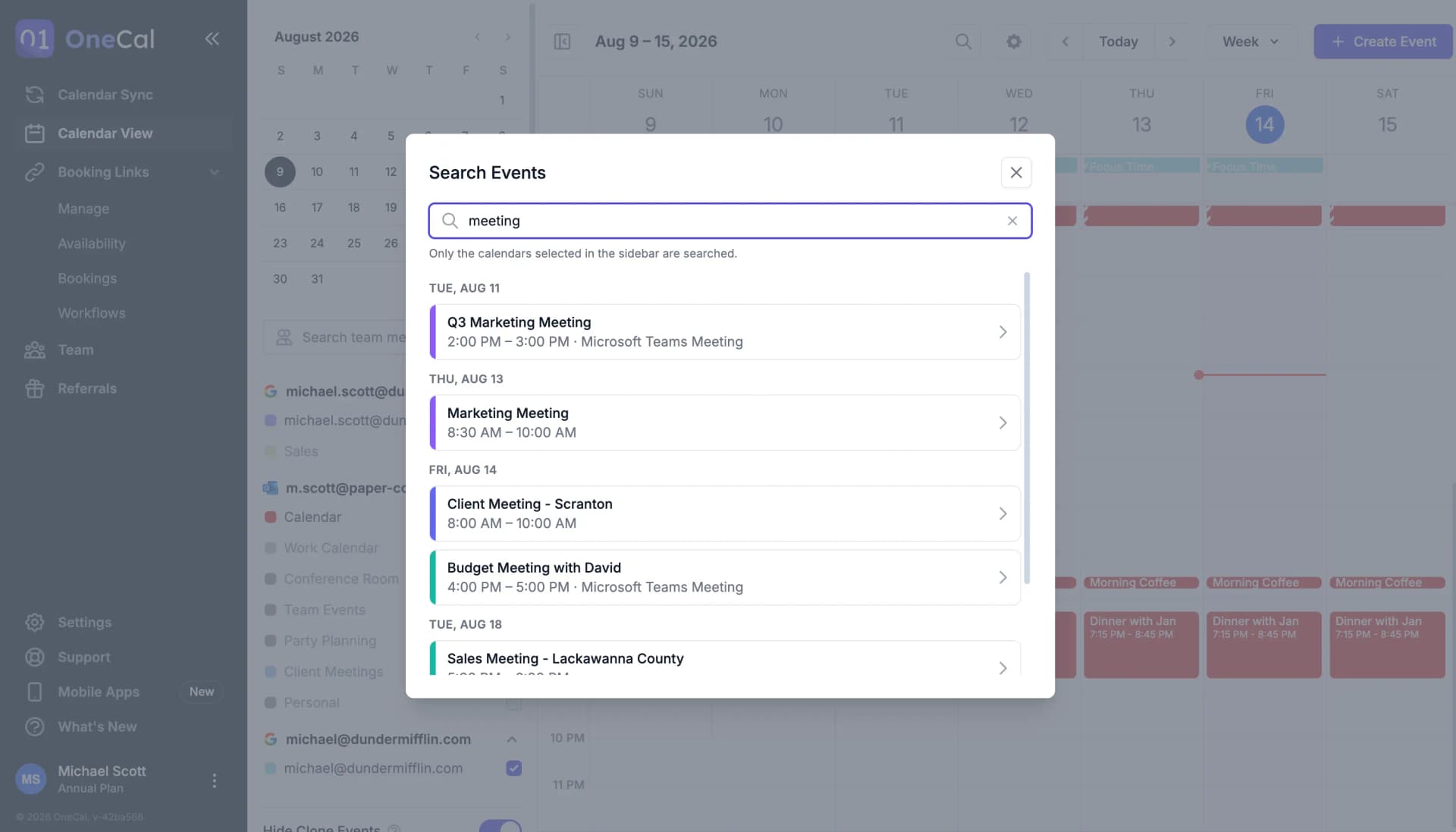 Search Events